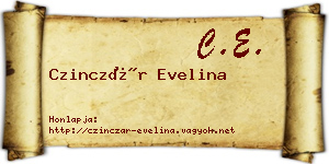 Czinczár Evelina névjegykártya